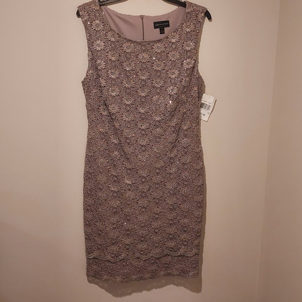 Connected Apparel Dress with Sequins